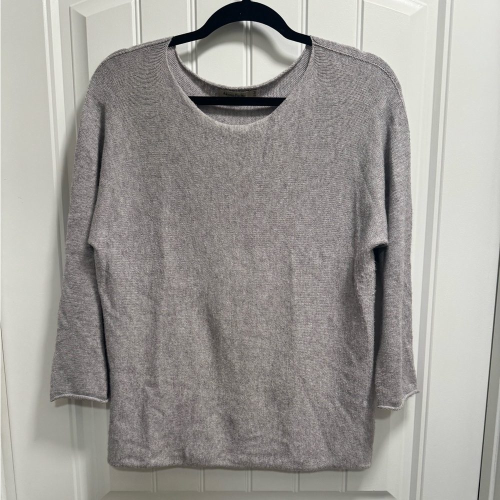 Alessia Pacini Women’s Lightweight Knit Sweater Gray, Size S/M